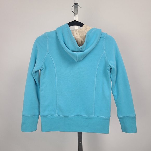 L.L. Bean Boys Blue Cotton Hoodie Size M 10-12 - Picture 2 of 10